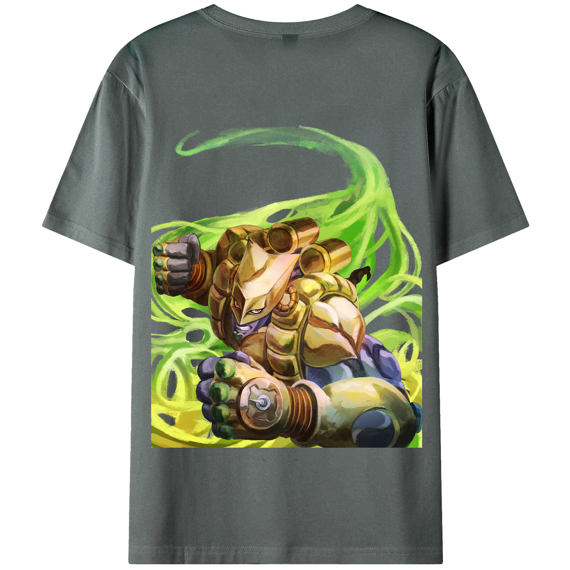 （画像用） ジョジョの奇妙な冒険 ディオ?ブランドー JoJo's Bizarre Adventure Dio Brando 綿100％半袖Tシャツ（背面プリント）